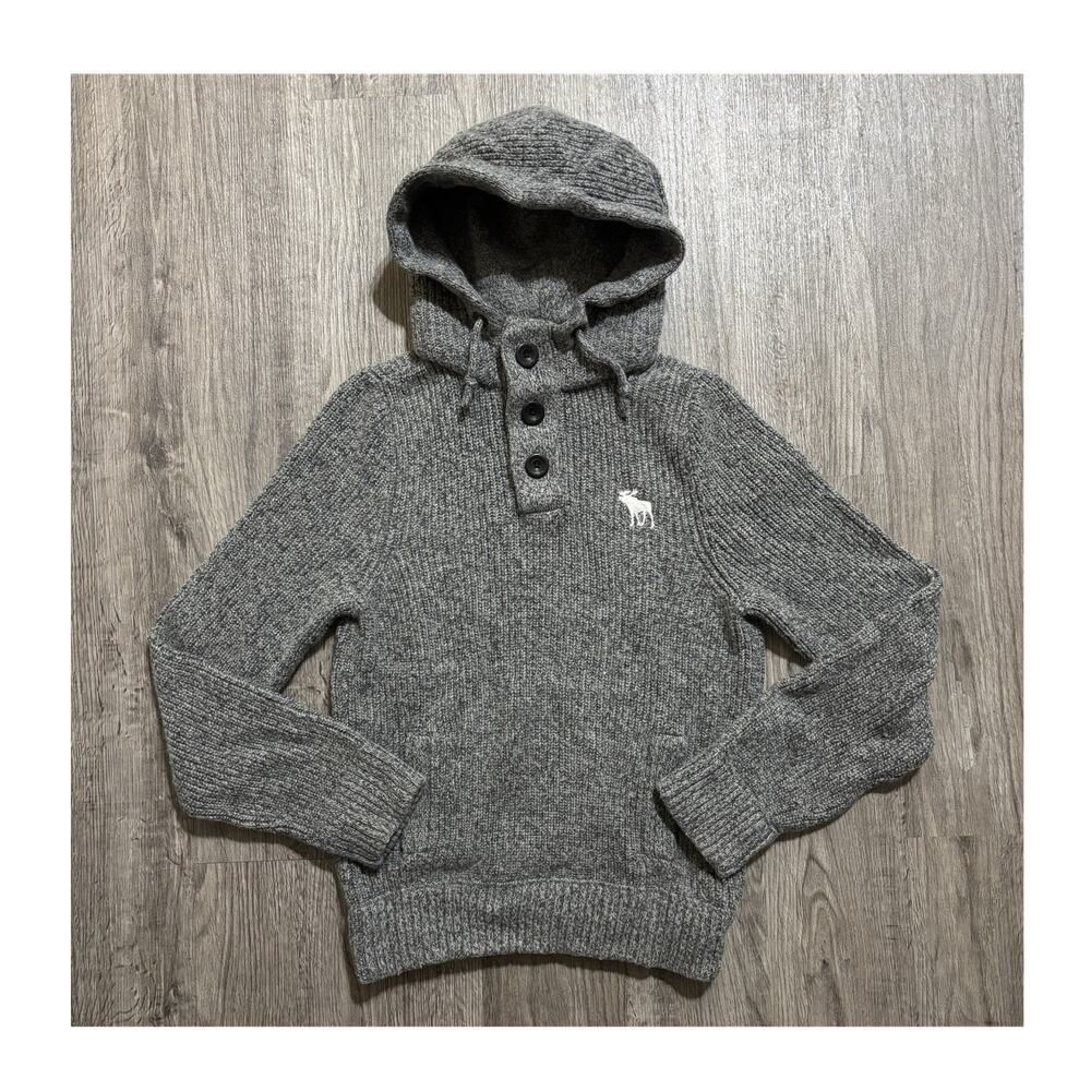 Abercrombie & Fitch Woman’s XL Gray Cashmere Blend Wool Swaeter VTG